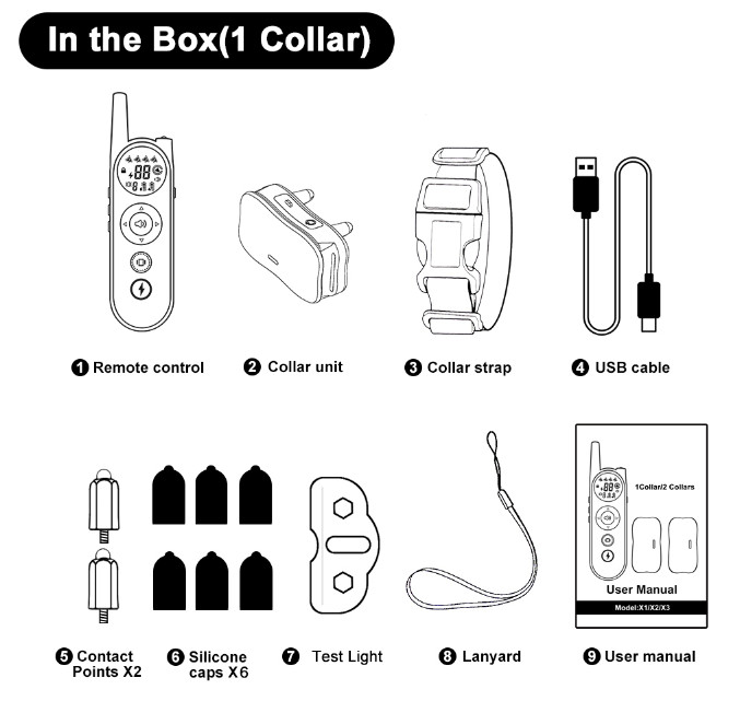 Waterproof Rechargeable Dog Electric Training Collar 02 (12)